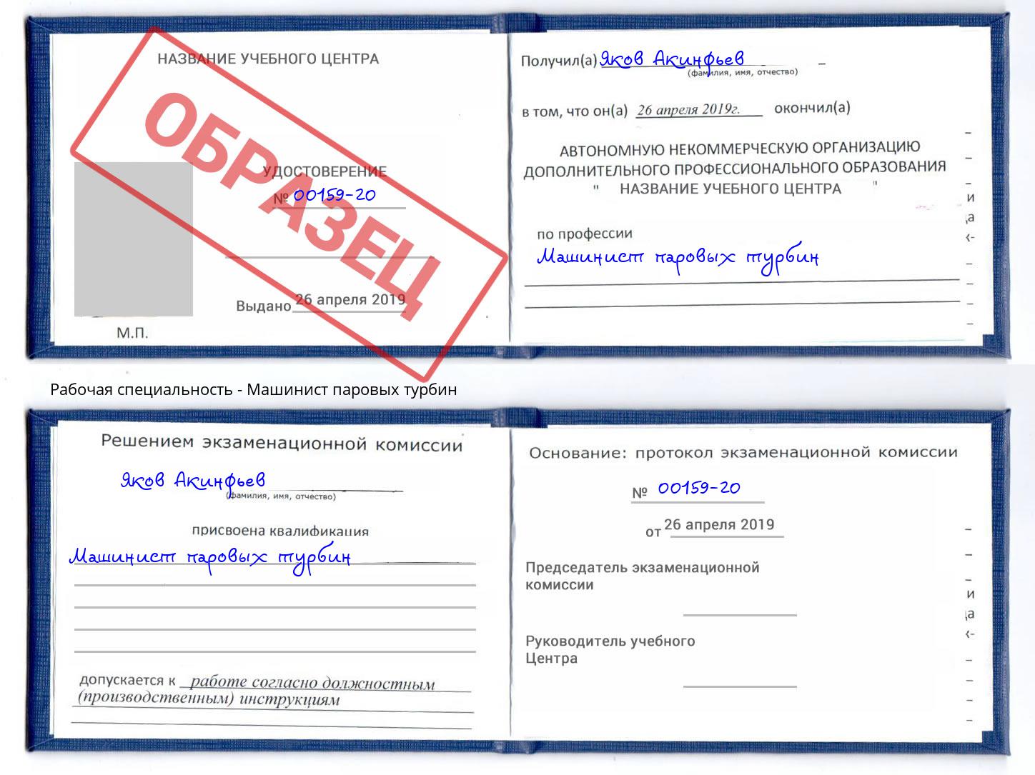 Машинист паровых турбин Шелехов